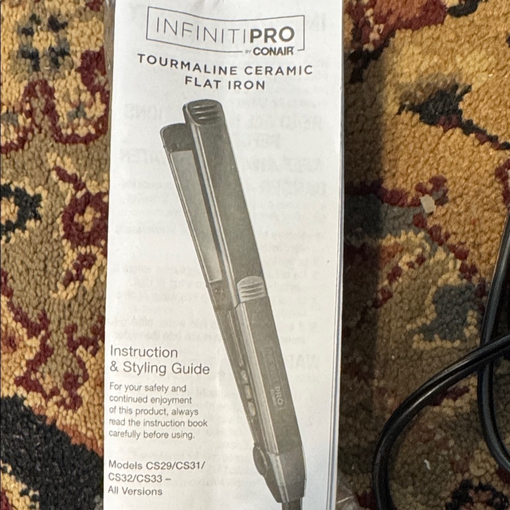 Infiniti Pro Conair Tourmaline Ceramic Flat Straighten Tool Iron